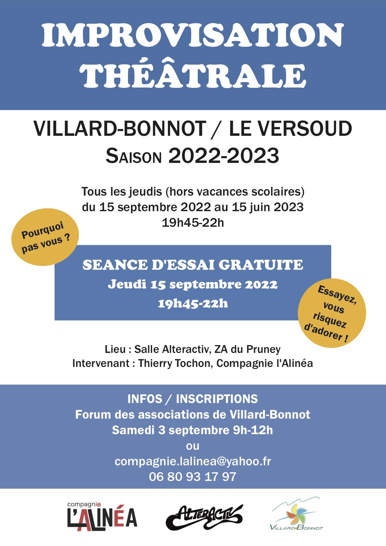 Affiche atelier impro villard bonnot 2022 2023 copie